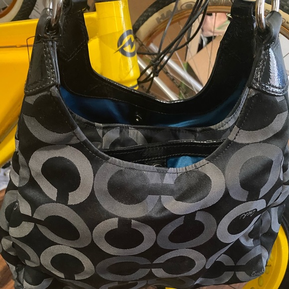 Coach Opt Maggie bag, teal satin inside - Picture 6 of 6